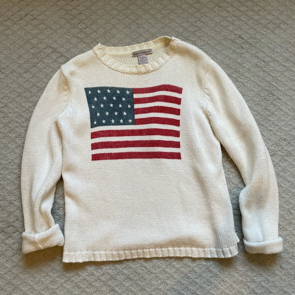 Vintage USA Flag Sweater